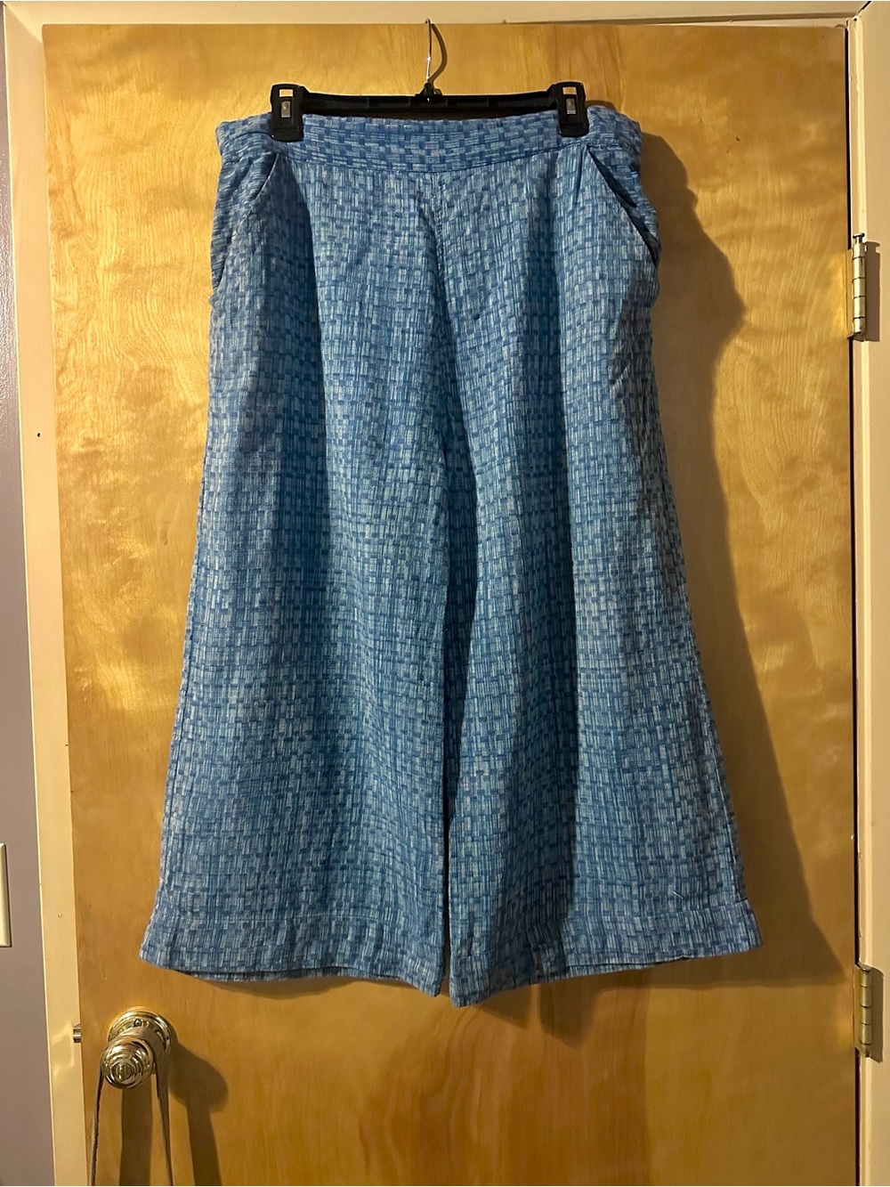 Cropped Ace and Jig wide-leg pants in Echo textile